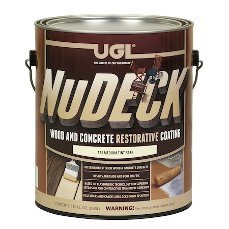 Ugl UGL NuDECK Flat Medium Tint Base Mid Tone Base Floor and Patio Coating 1 gal 17513